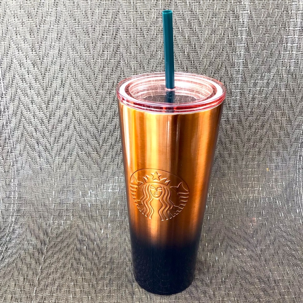 Starbucks 2024 Copper/Green Gradient Stainless Steel 24 oz. Insulated Tumbler